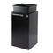 Alpine Industries Square Recycling Bin, 29 Gallons, Black Can, Mixed Opening Lid, for Cans/Bottles ALP4450-KIT-BLK-M-CB - alternate 5